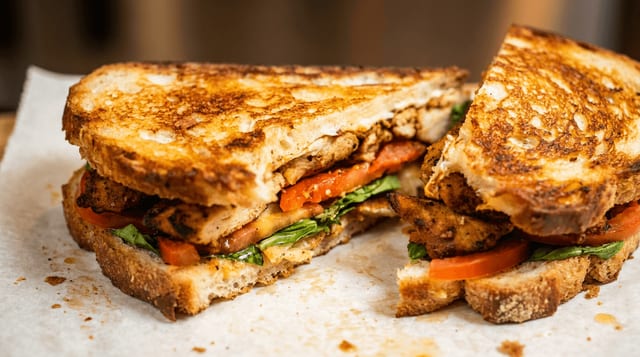 Chicken Caprese Panini.
