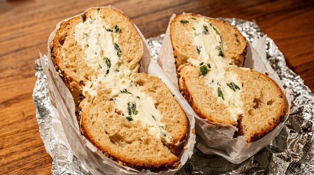 Bagel with Exotic Cream Cheese.